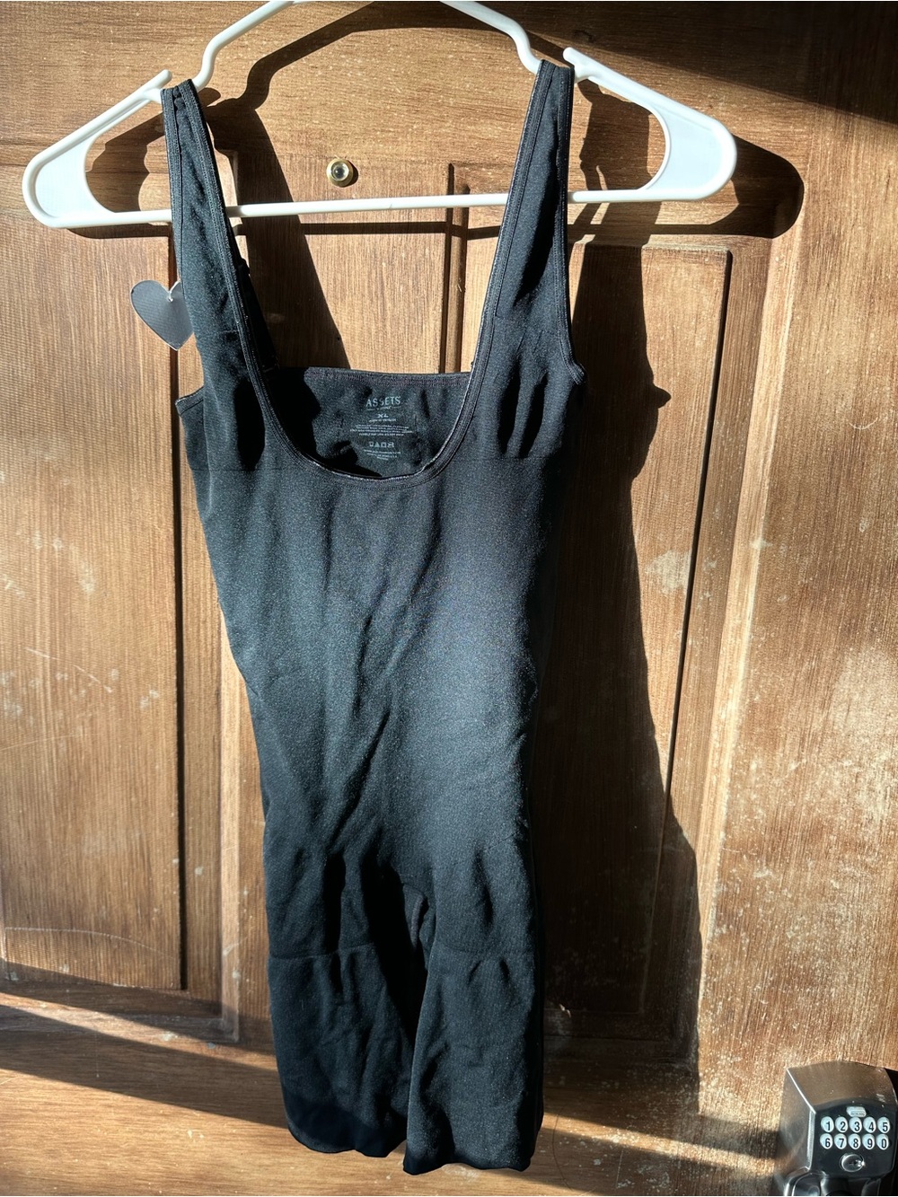 SPANX Assets Black Tank Bodysuit -XL